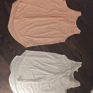 Two lace tanks!